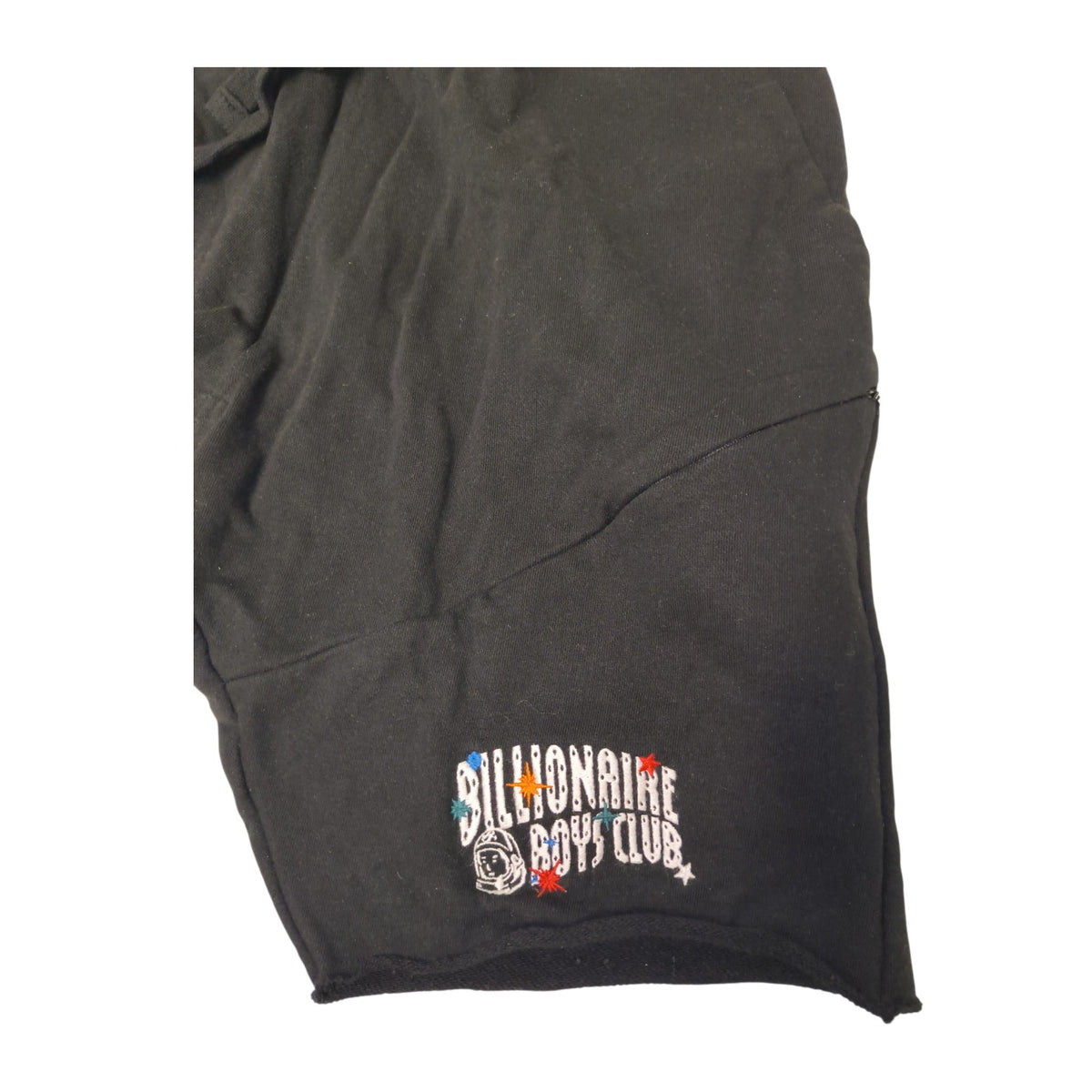 Awsum Thrift black Billionaire Boys Club Constellation shorts, front view