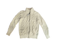 Express Cream Sherpa Lined Full Zip Cable Knit Sweater Jacket - Men's Large (NWT)