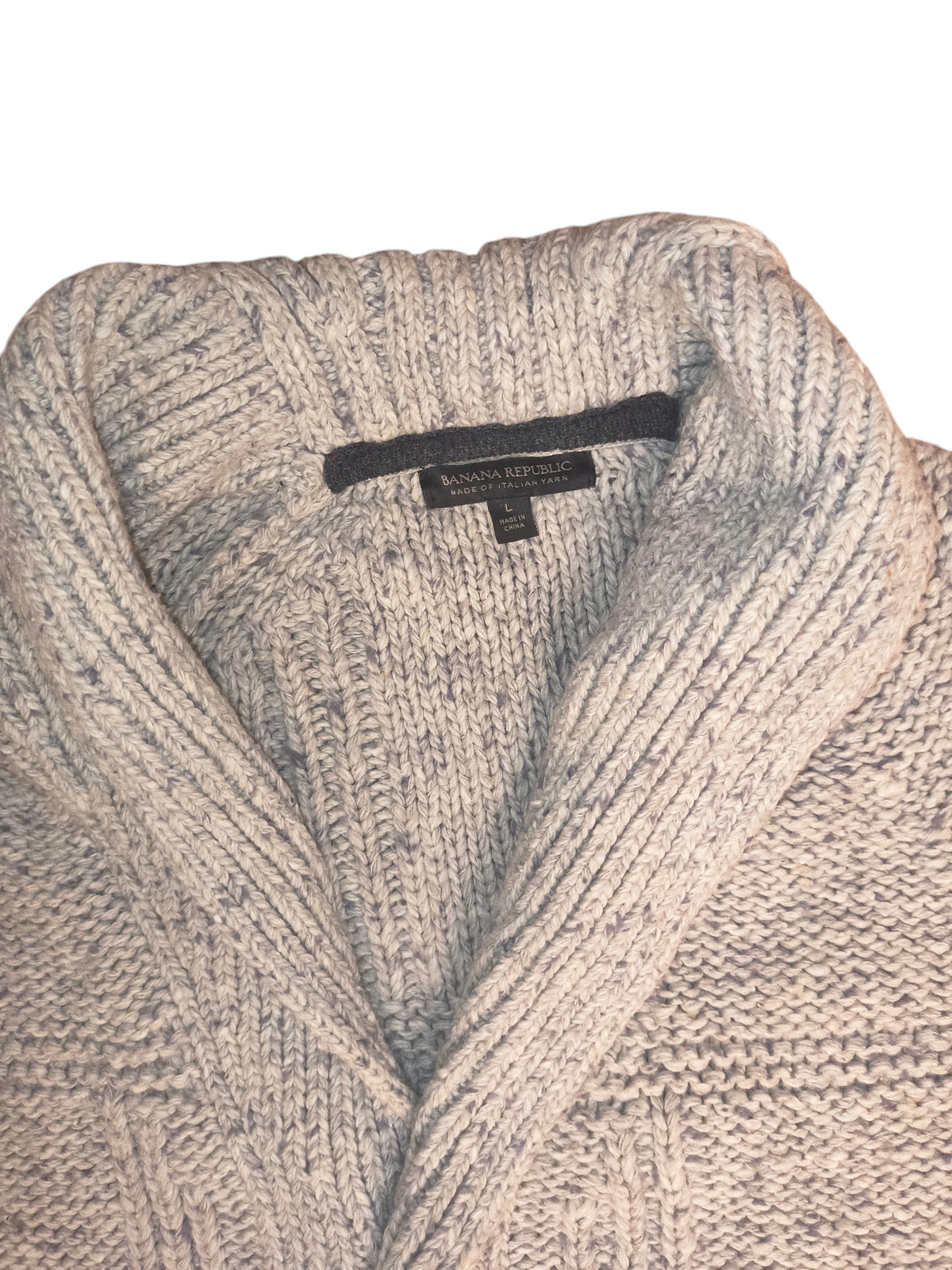 Banana Republic Italian Yarn Shawl Toggle Cardigan Sweater - Men's Large (EUC)