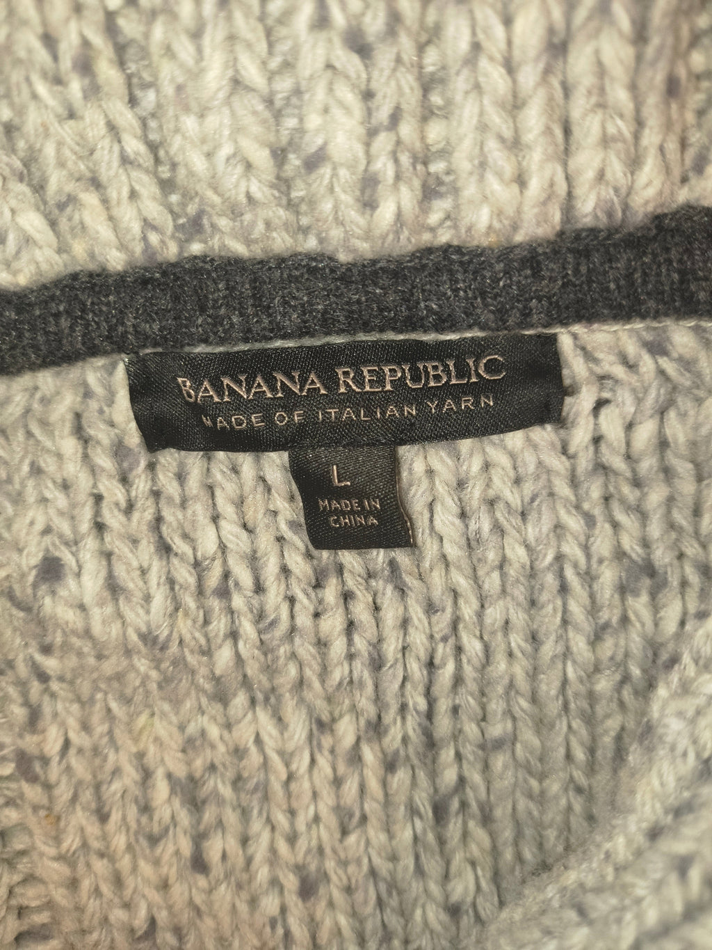 Banana Republic Italian Yarn Shawl Toggle Cardigan Sweater - Men's Large (EUC)