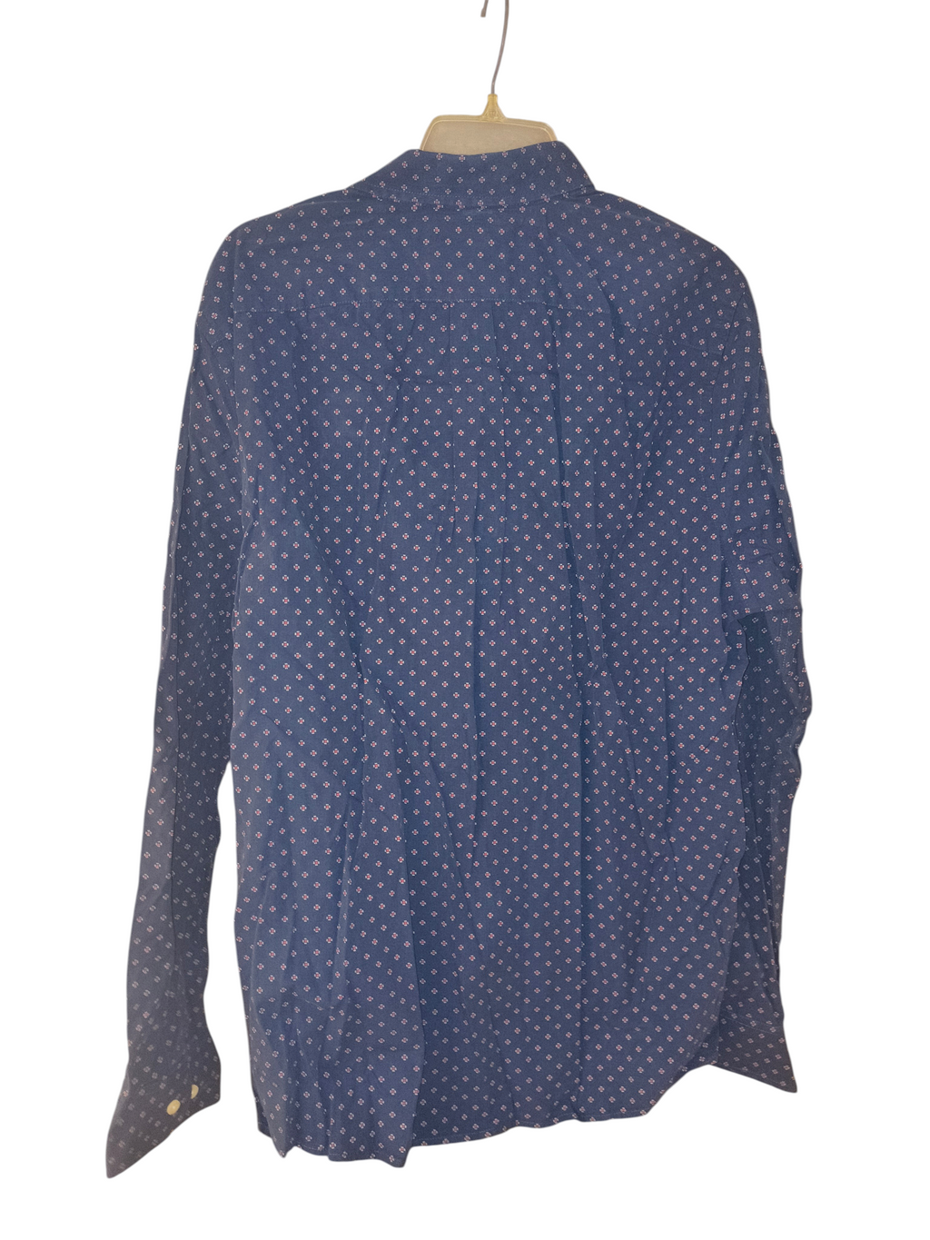 Abercrombie & Fitch Muscle Fit Geometric Print Button-Down Shirt - Blue NWT-XXL