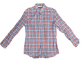Banana Republic Non-Iron Slim Fit Plaid Shirt - Blue/Red/White Men's Size L