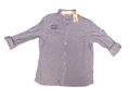 NWT Hollywood The Jean People Pinstripe Work Shirt - Balboa Island Surf & Turf Men's XL