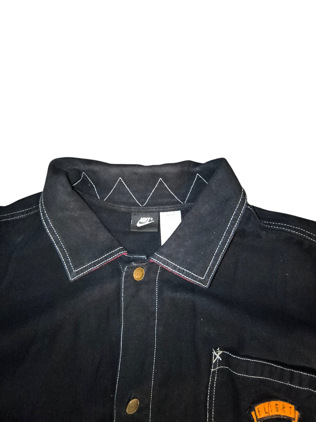 Vintage 90s Nike Flight Canvas Workwear Chore Jacket Coat - Black Men's Size Large (VGUC)