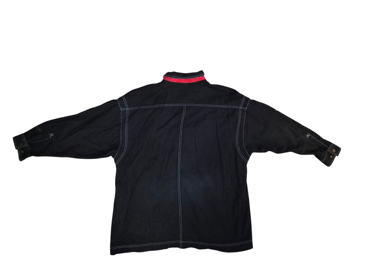 Vintage 90s Nike Flight Canvas Workwear Chore Jacket Coat - Black Men's Size Large (VGUC)