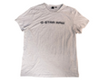 G-Star Raw Center Logo Short Sleeve T-Shirt - Light Heather Grey Men's Size XXL (VGUC)