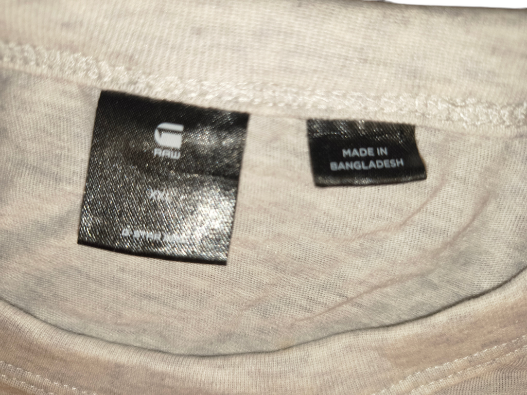 G-Star Raw Center Logo Short Sleeve T-Shirt - Light Heather Grey Men's Size XXL (VGUC)