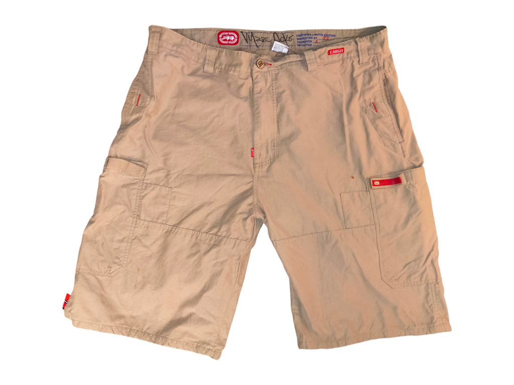 Ecko Unltd Vintage Y2K Marc Ecko Cargo Shorts - Tan Khaki Men's Size 42 (VGUC)