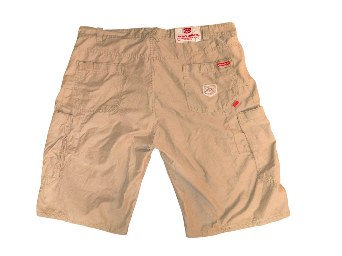 Ecko Unltd Vintage Y2K Marc Ecko Cargo Shorts - Tan Khaki Men's Size 42 (VGUC)