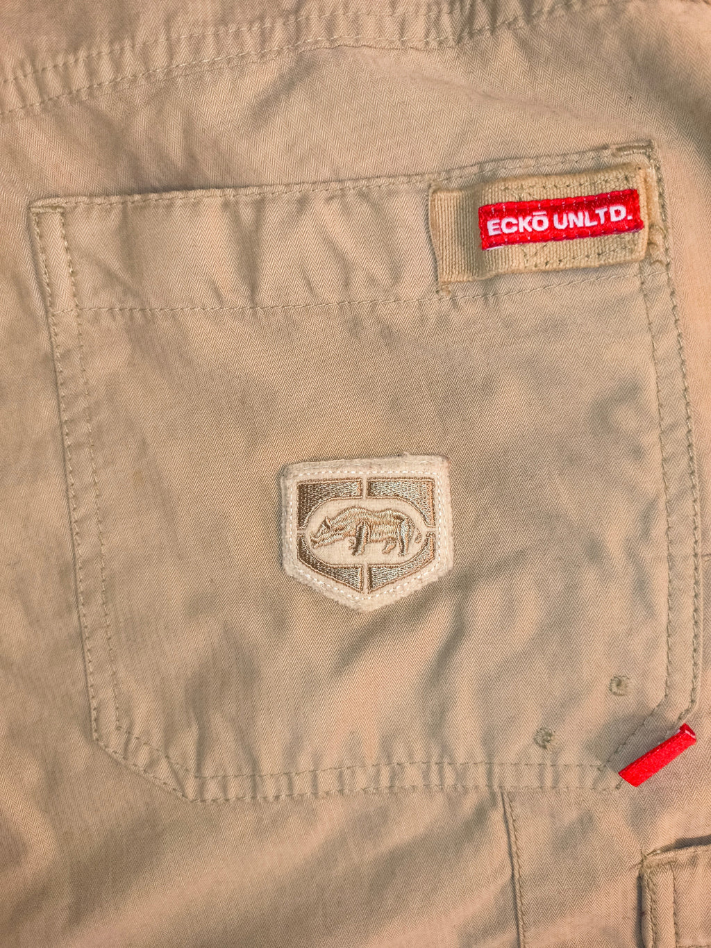 Ecko Unltd Vintage Y2K Marc Ecko Cargo Shorts - Tan Khaki Men's Size 42 (VGUC)