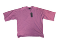 Decibel NWT Short Sleeve Oversized French Terry Crewneck - Plum Purple Men's Size XL (NWT)