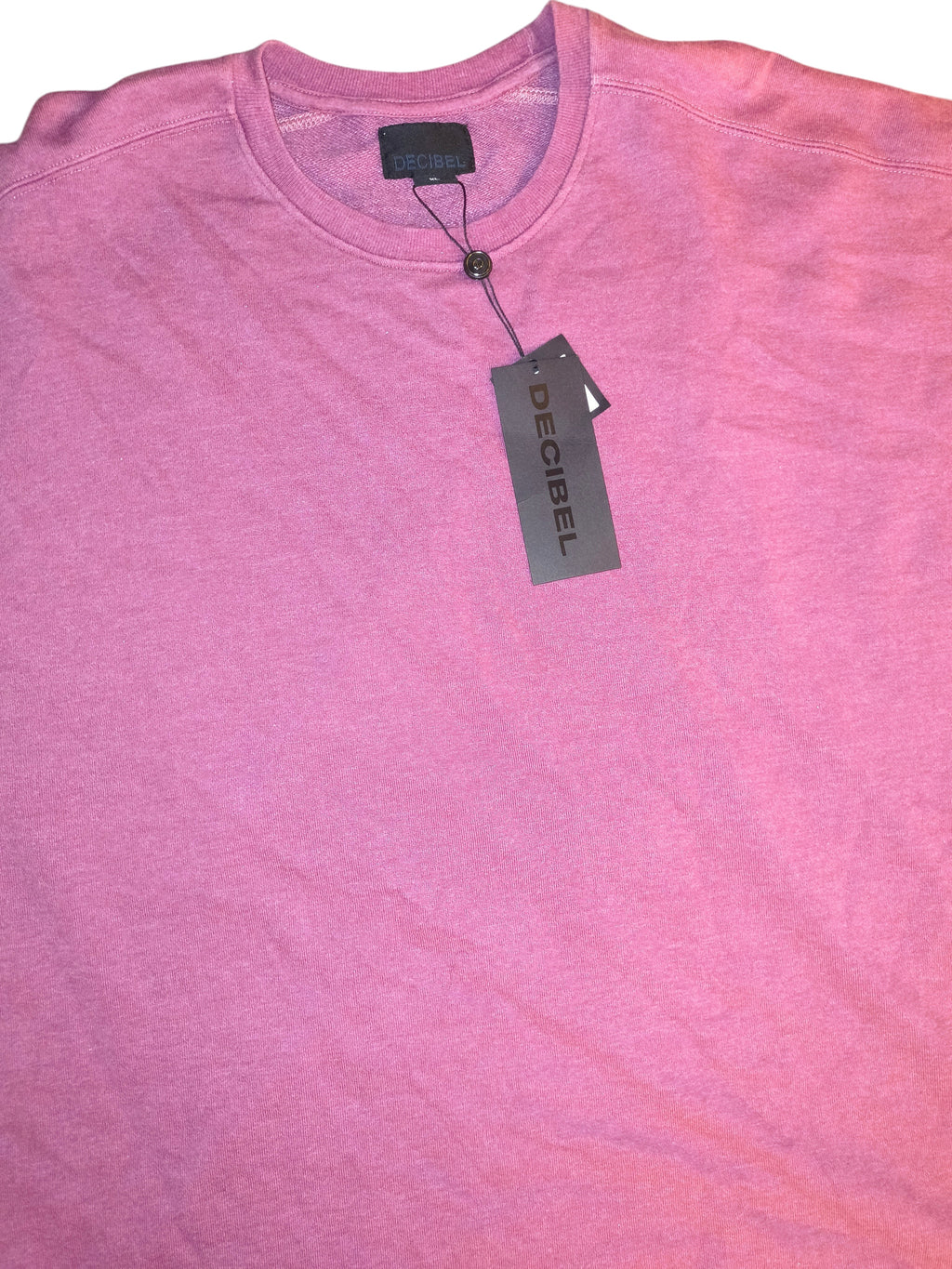 Decibel NWT Short Sleeve Oversized French Terry Crewneck - Plum Purple Men's Size XL (NWT)