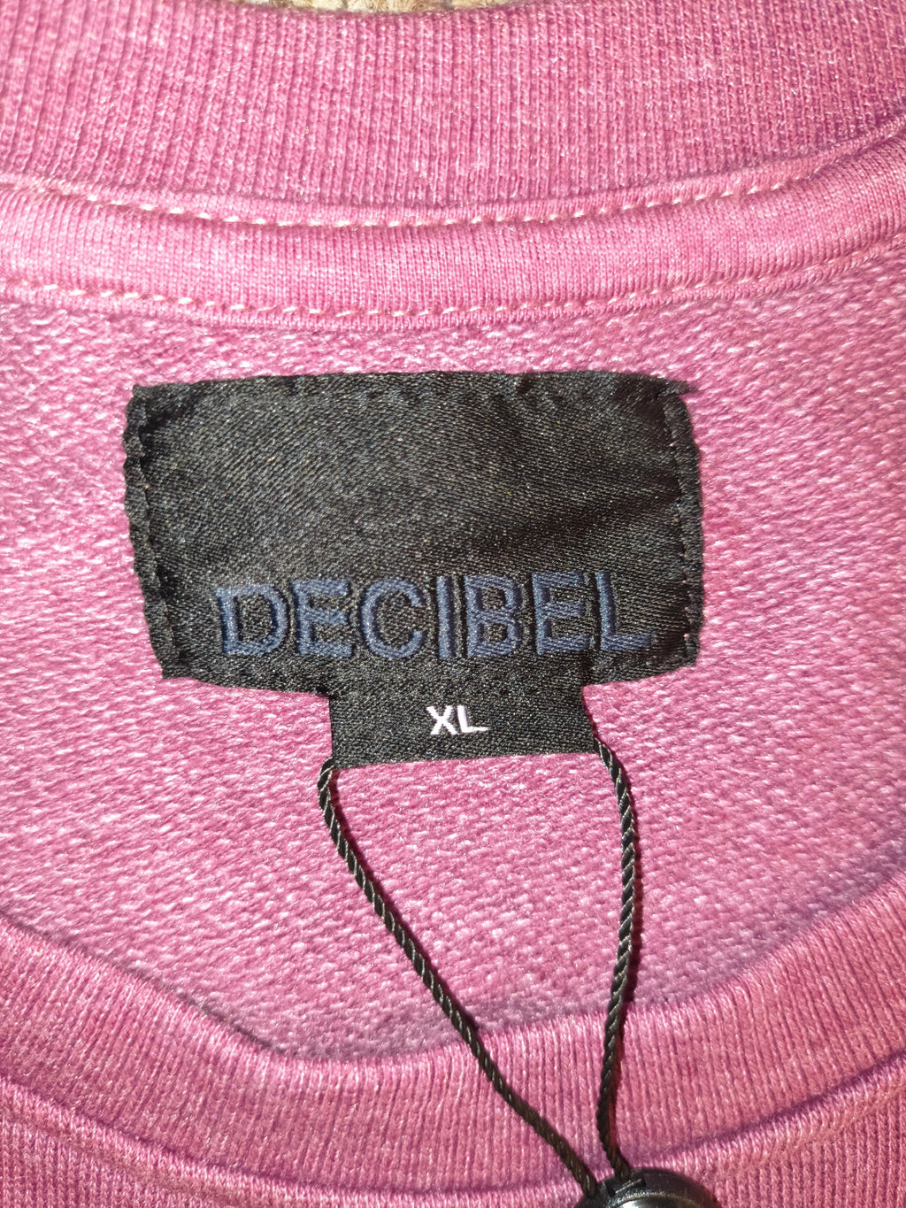 Decibel NWT Short Sleeve Oversized French Terry Crewneck - Plum Purple Men's Size XL (NWT)