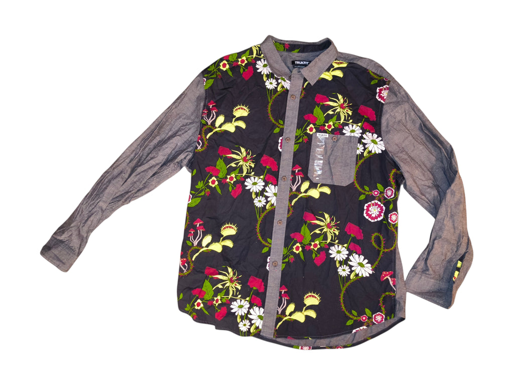Trukfit NWT Botanical Venus Flytrap Graphic Long Sleeve Shirt - Men's Size XL (NWT)