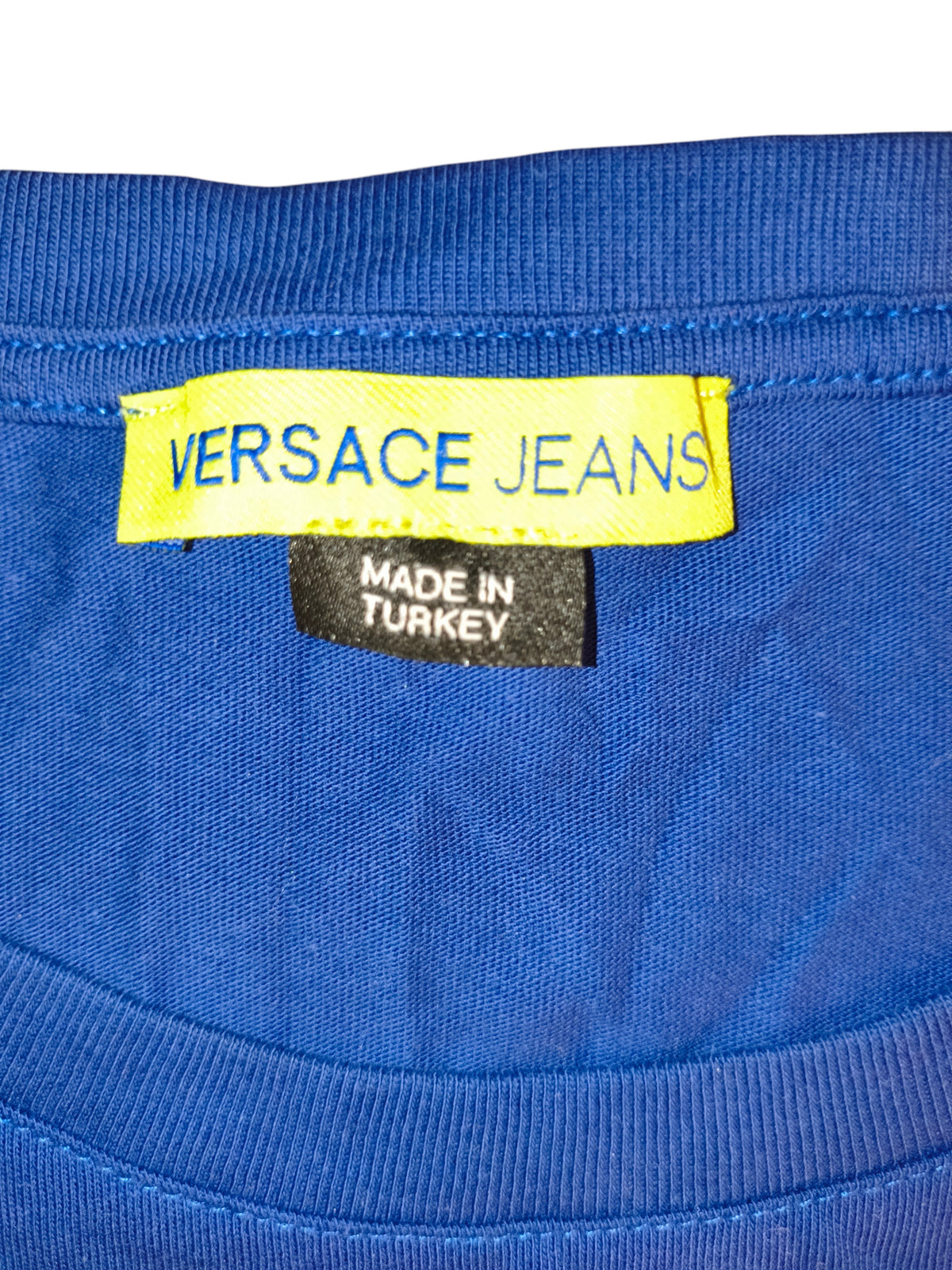 Versace Jeans Royal Blue Palm Tree Baroque Graphic T-Shirt XXL