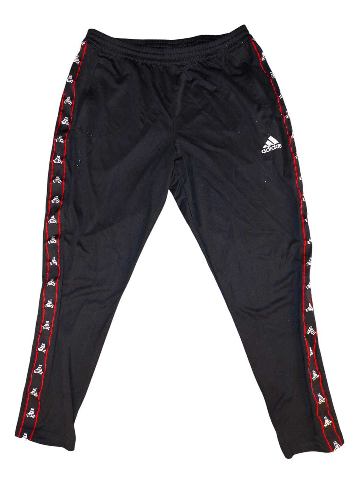 Adidas Tango Tape Clubhouse Black Red Soccer Track Pants XL