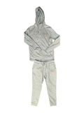 DIST Streetwear Jordan 4 Sneaker Graphic Full-Zip Sweatsuit Trackset Gray Men's XL