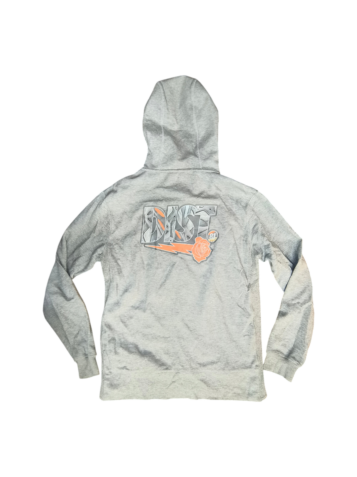 DIST Streetwear Jordan 4 Sneaker Graphic Full-Zip Sweatsuit Trackset Gray Men's XL