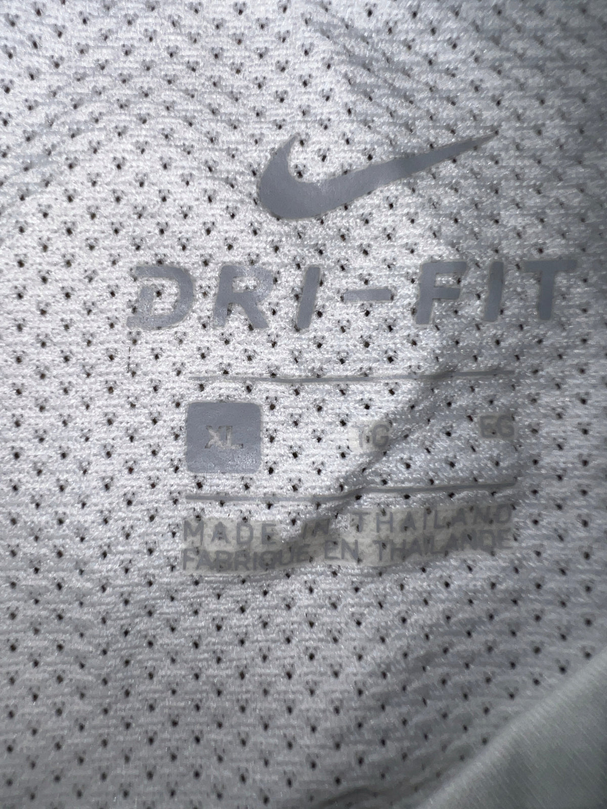 Nike Running Dri-Fit White Halftone Swoosh Graphic T-Shirt XL