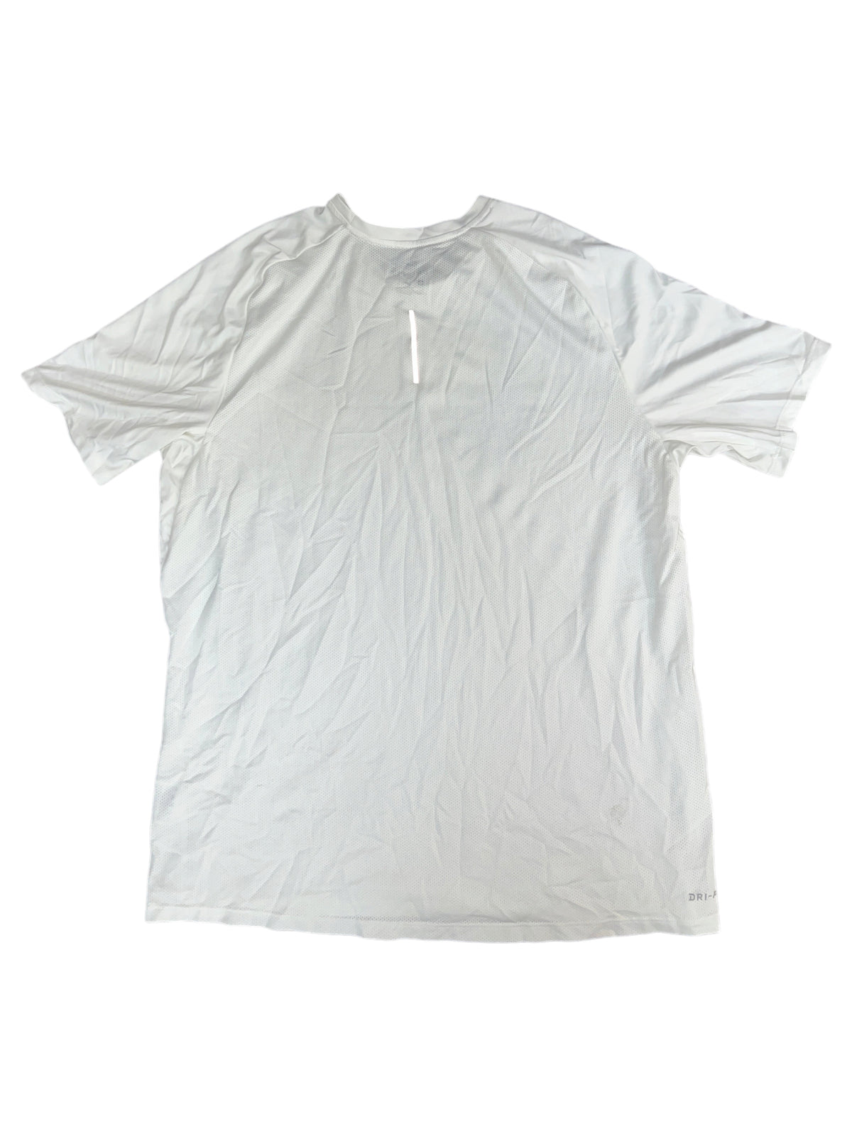 Nike Running Dri-Fit White Halftone Swoosh Graphic T-Shirt XL