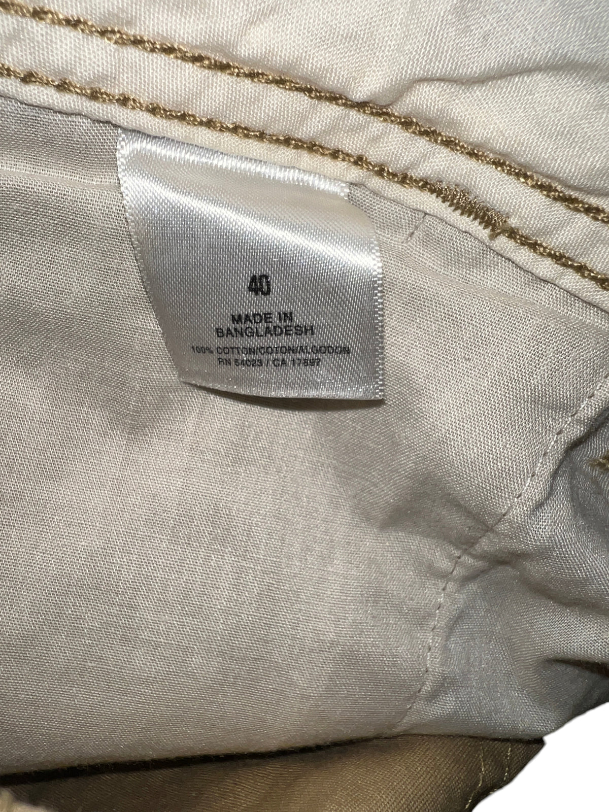 Old Navy Khaki Tan Cotton Flat Front Casual Shorts Size 40