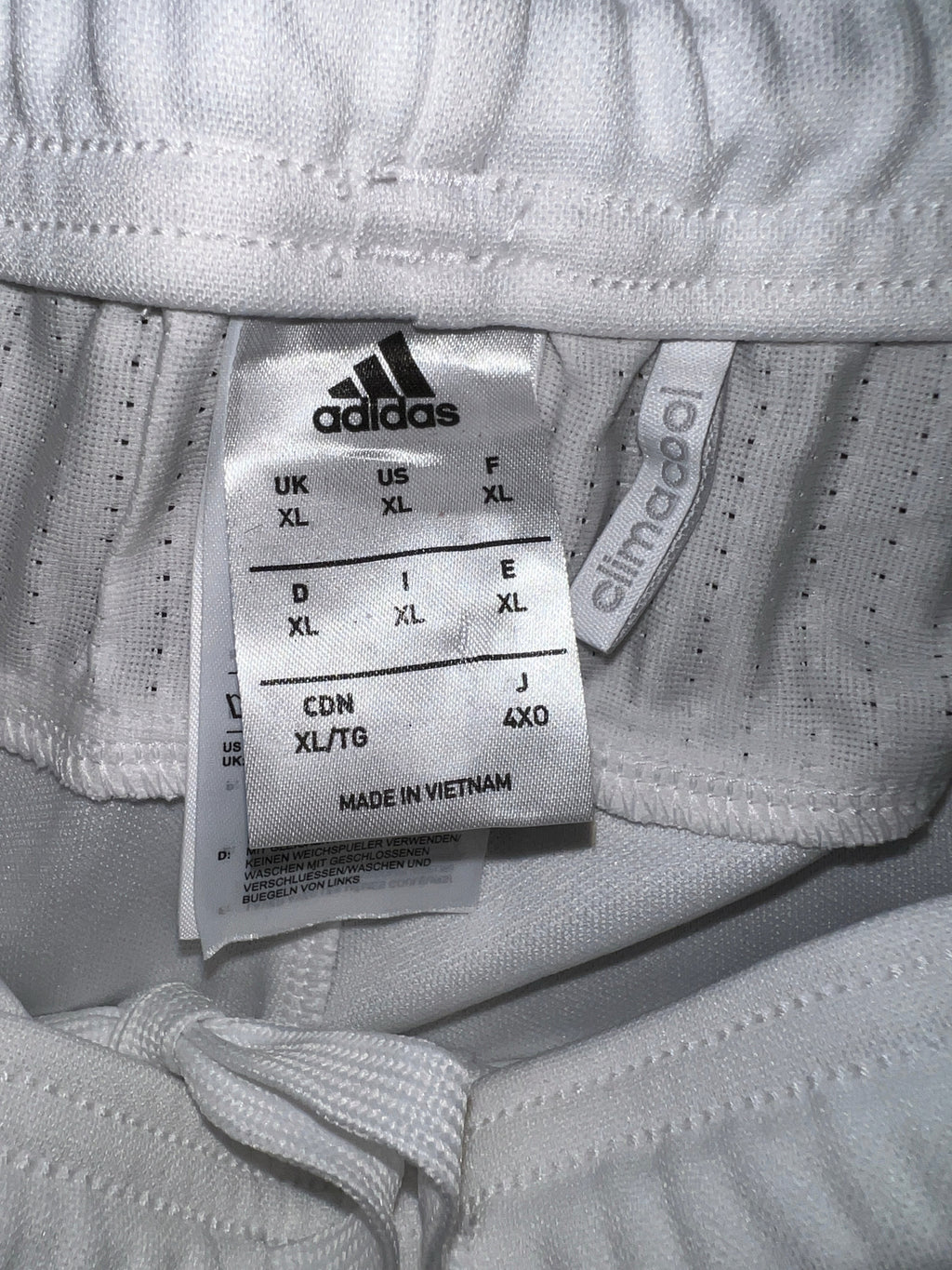 Adidas Tiro 17 Climacool White Black Soccer Track Pants XL