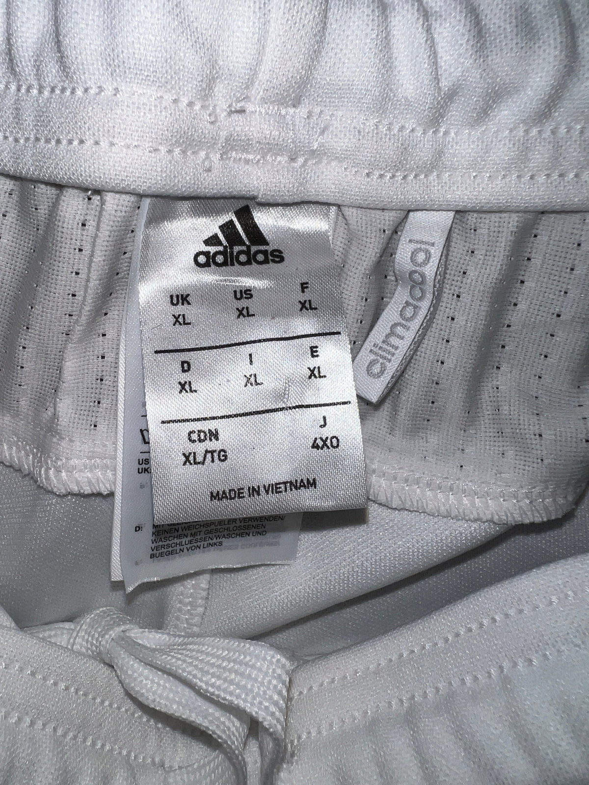 Adidas Tiro 17 Climacool White Black Soccer Track Pants XL