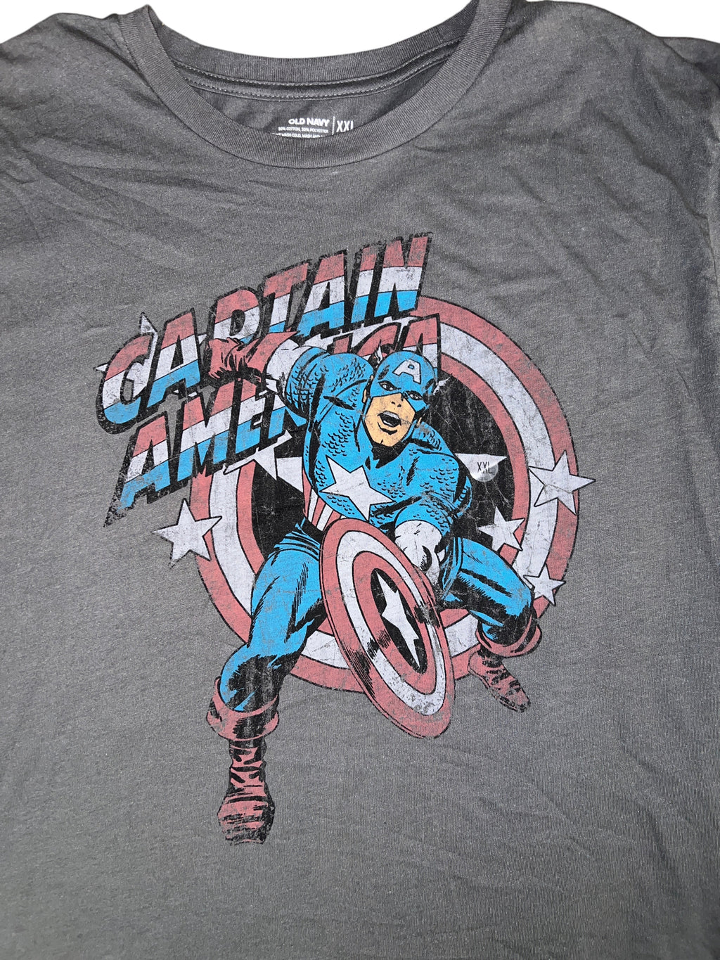 Old Navy Marvel Captain America Shield Graphic T-Shirt XXL