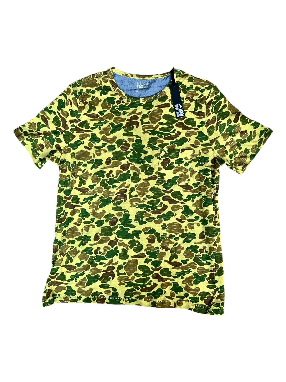 William Rast Green Duck Hunter Camo Pocket Tee - Men's XL (EUC)