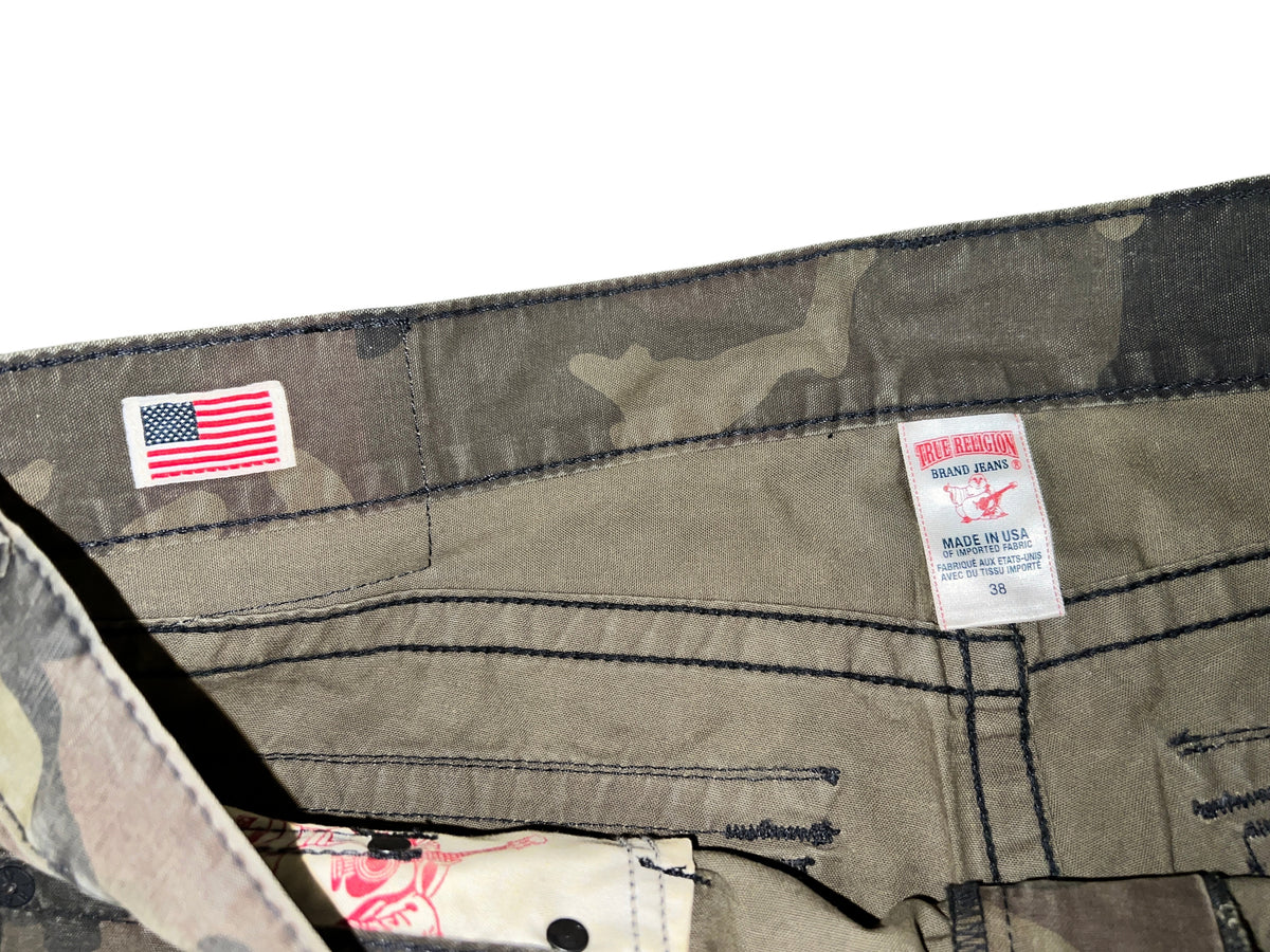 Vintage Y2K True Religion Ricky Camo Straight Pants - Men's 38 (VGUC)