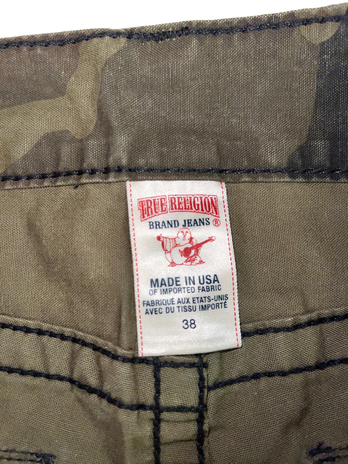 Vintage Y2K True Religion Ricky Camo Straight Pants - Men's 38 (VGUC)