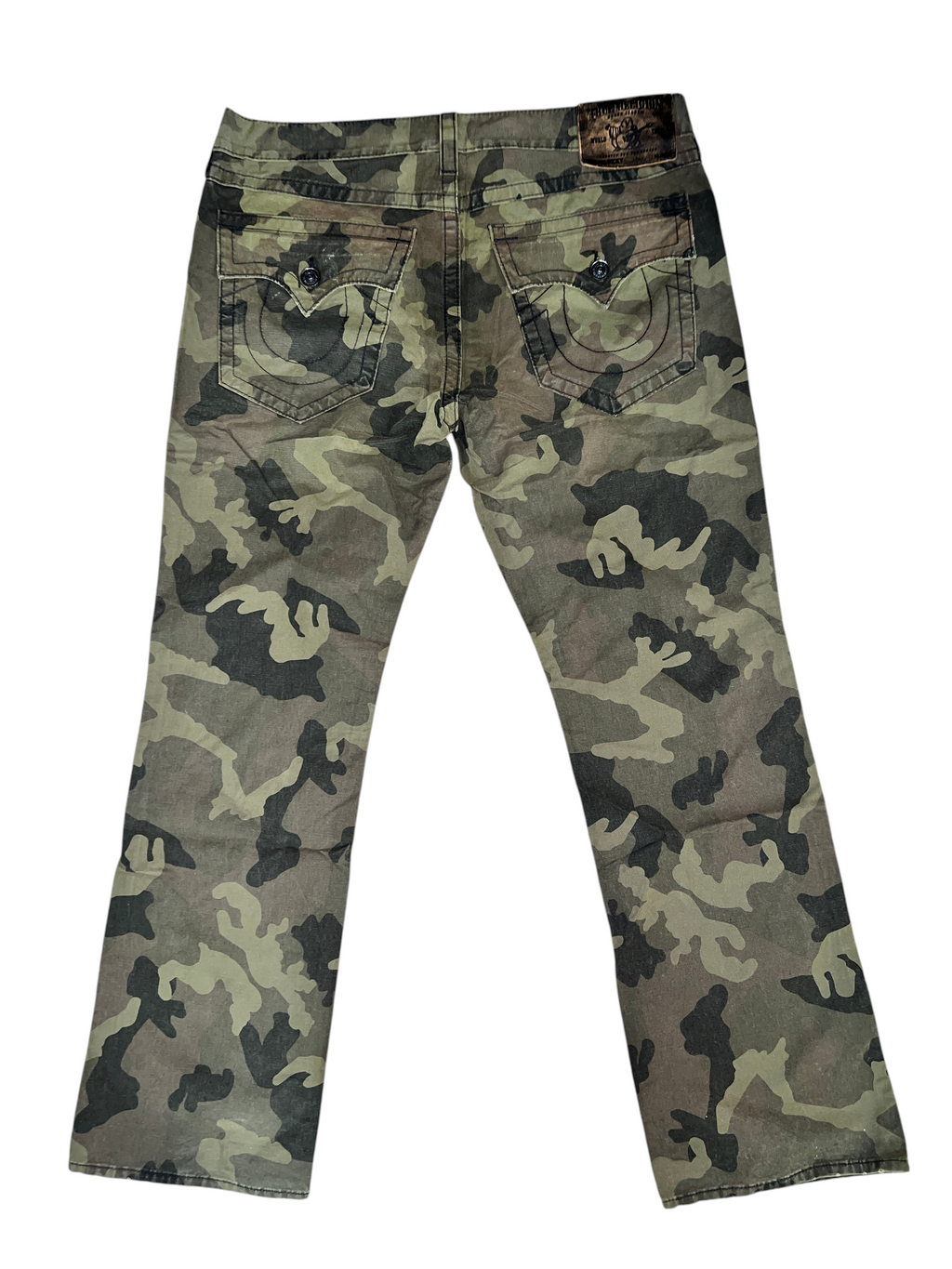 Vintage Y2K True Religion Ricky Camo Straight Pants - Men's 38 (VGUC)
