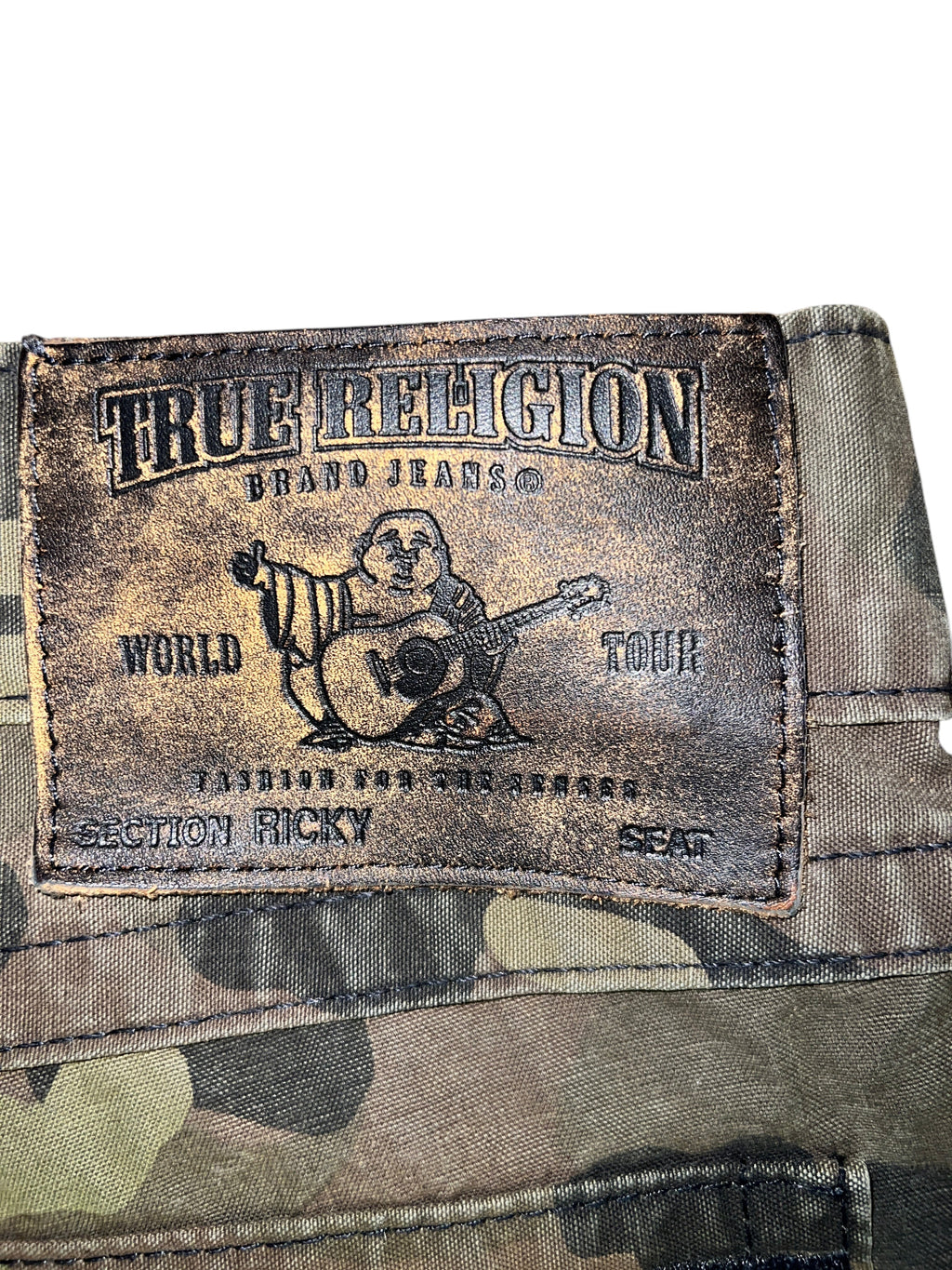 Vintage Y2K True Religion Ricky Camo Straight Pants - Men's 38 (VGUC)
