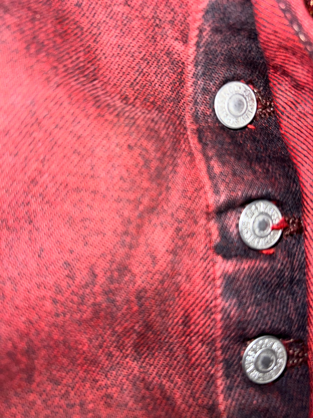 Levi's 501 CT Burgundy Red Overdye Tapered Jeans - Men's 36x34 (EUC)