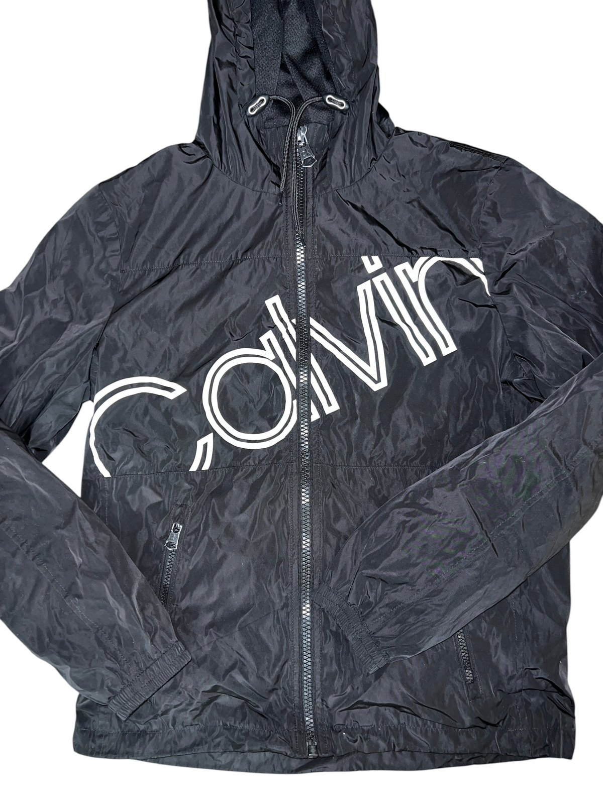 Calvin Klein Performance Split Front Logo Windbreaker - Men's Small (EUC)