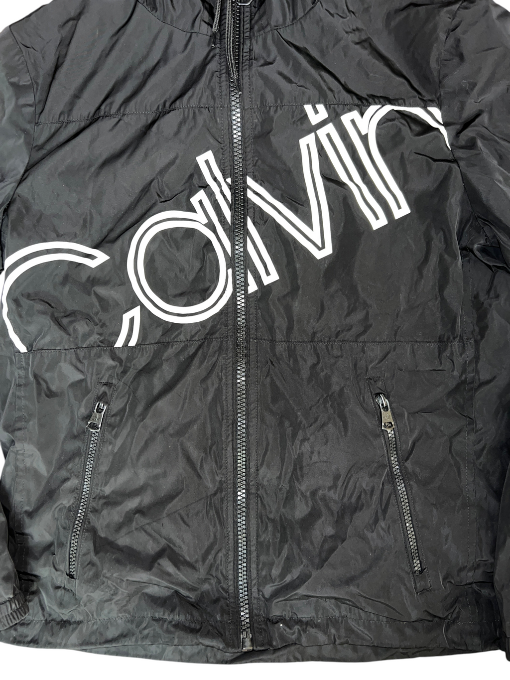 Calvin Klein Performance Split Front Logo Windbreaker - Men's Small (EUC)