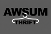 Header-ready Awsum Thrift logo with tighter margins