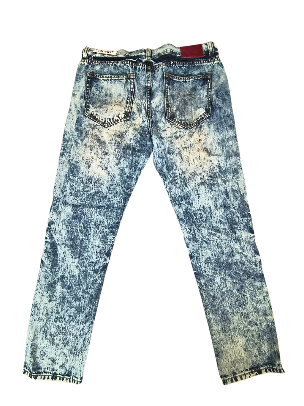 Scout Denim Acid Dark Blue Distressed Slim Jeans - Men's 38W (NWT)