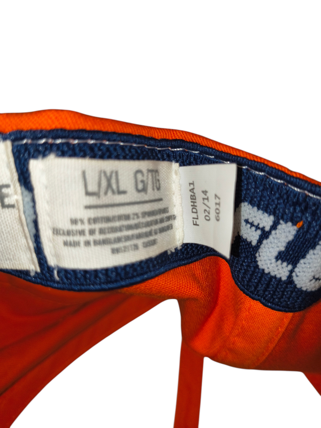 Aéropostale Aero BKLYN New York Flexfit Hat - Orange / Navy - Size L/XL (NWT)