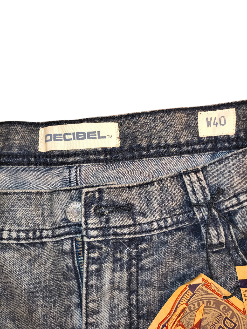New Decibel Black Stone Washed Denim Shorts - Men's Size 40 (NWT)