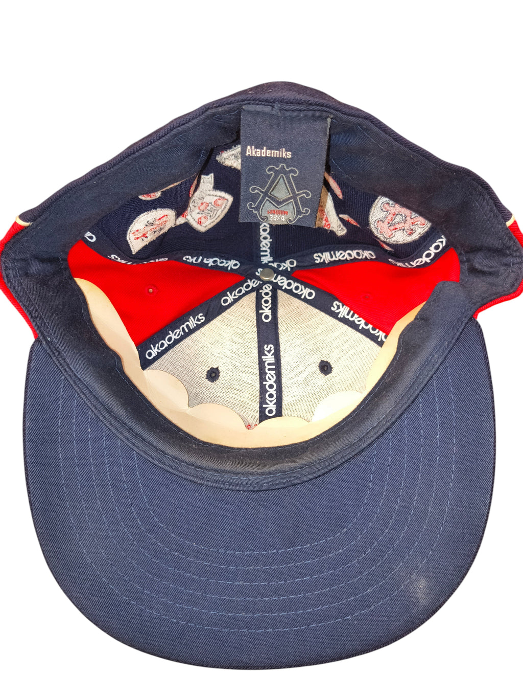 Vintage Akademiks Stadium Games Winterwarz Fitted Hat - Size 7 3/8 (VGUC)