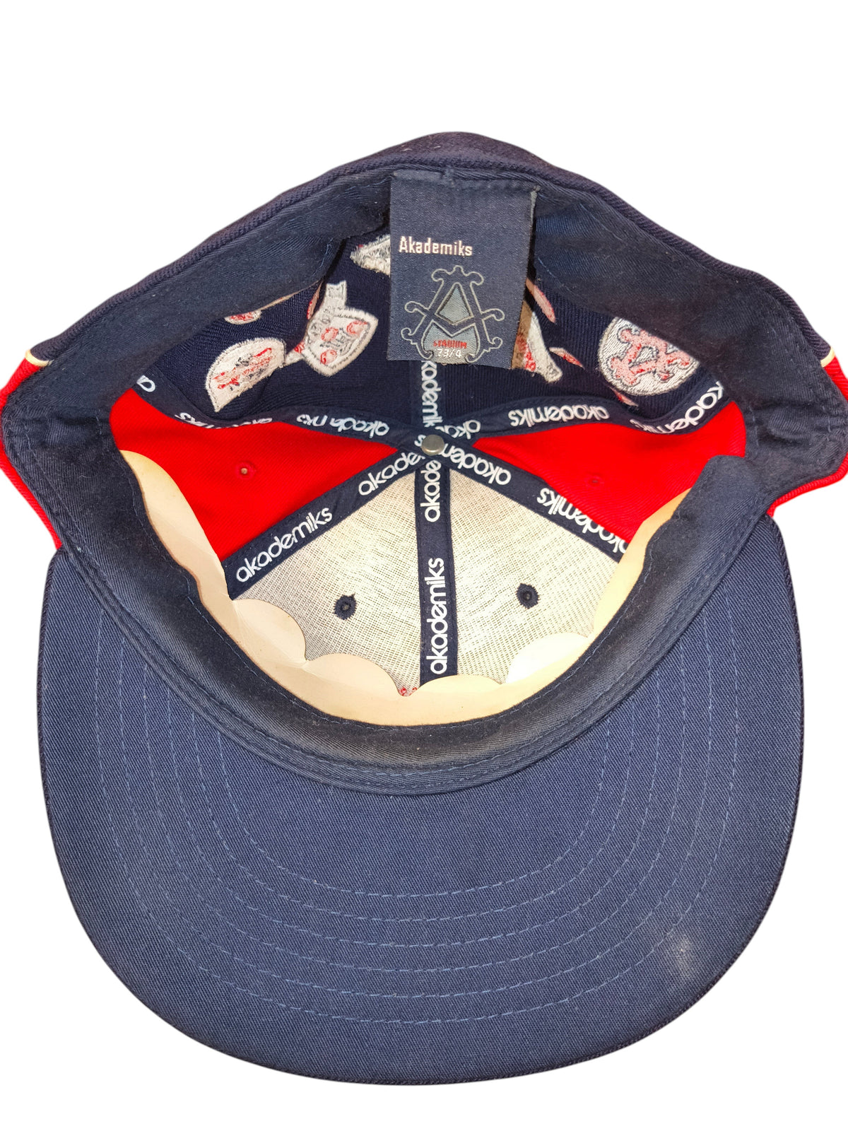 Vintage Akademiks Stadium Games Winterwarz Fitted Hat - Size 7 3/8 (VGUC)
