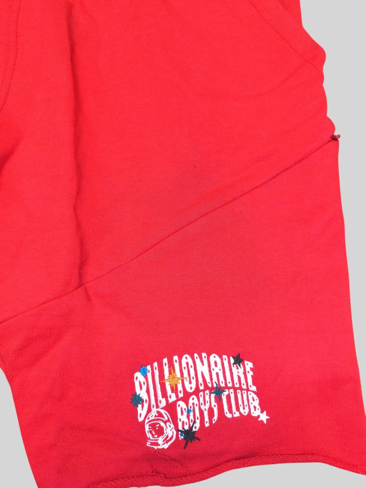 Awsum Thrift red Billionaire Boys Club cotton shorts with embroidered logo detail