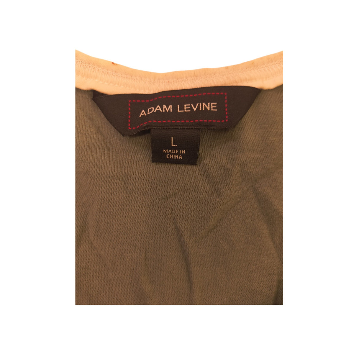 Adam Levine Collection Retro Contrast Ringer Athletic Tank Top - Sage Green / Large