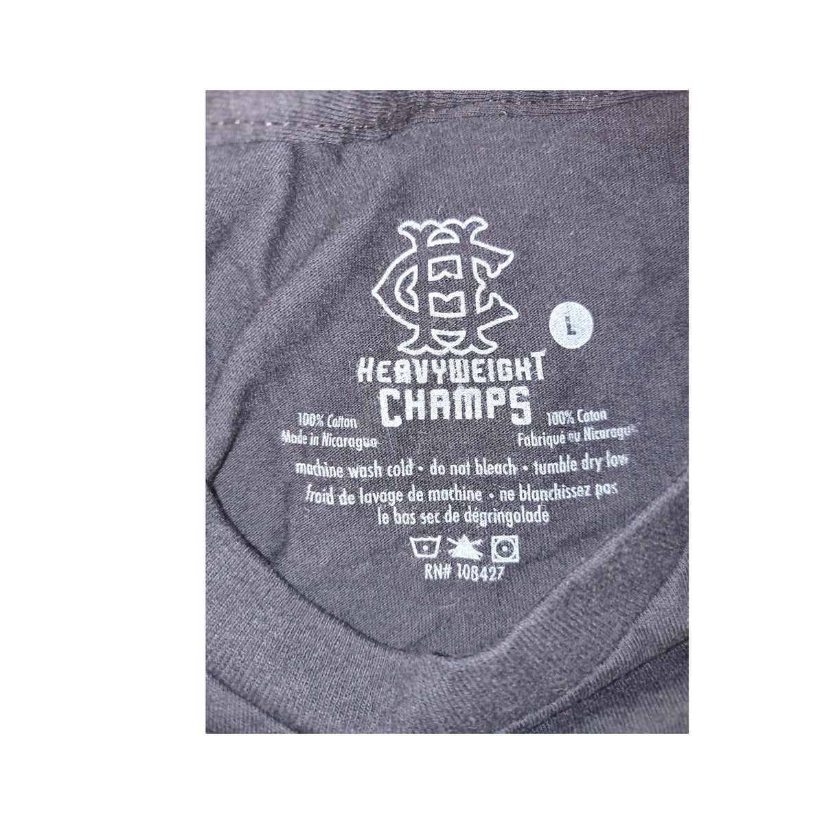 Heavyweight Champs Distressed American Flag Patriotic Graphic Tee - Black / Large (NWT)