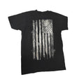 Heavyweight Champs Distressed American Flag Patriotic Graphic Tee - Black / Large (NWT)