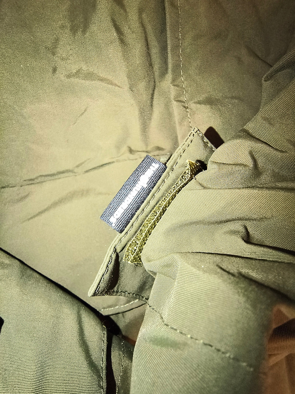 Awsum Thrift The Hundreds olive green water-resistant technical jacket with branded neck label and velcro detail