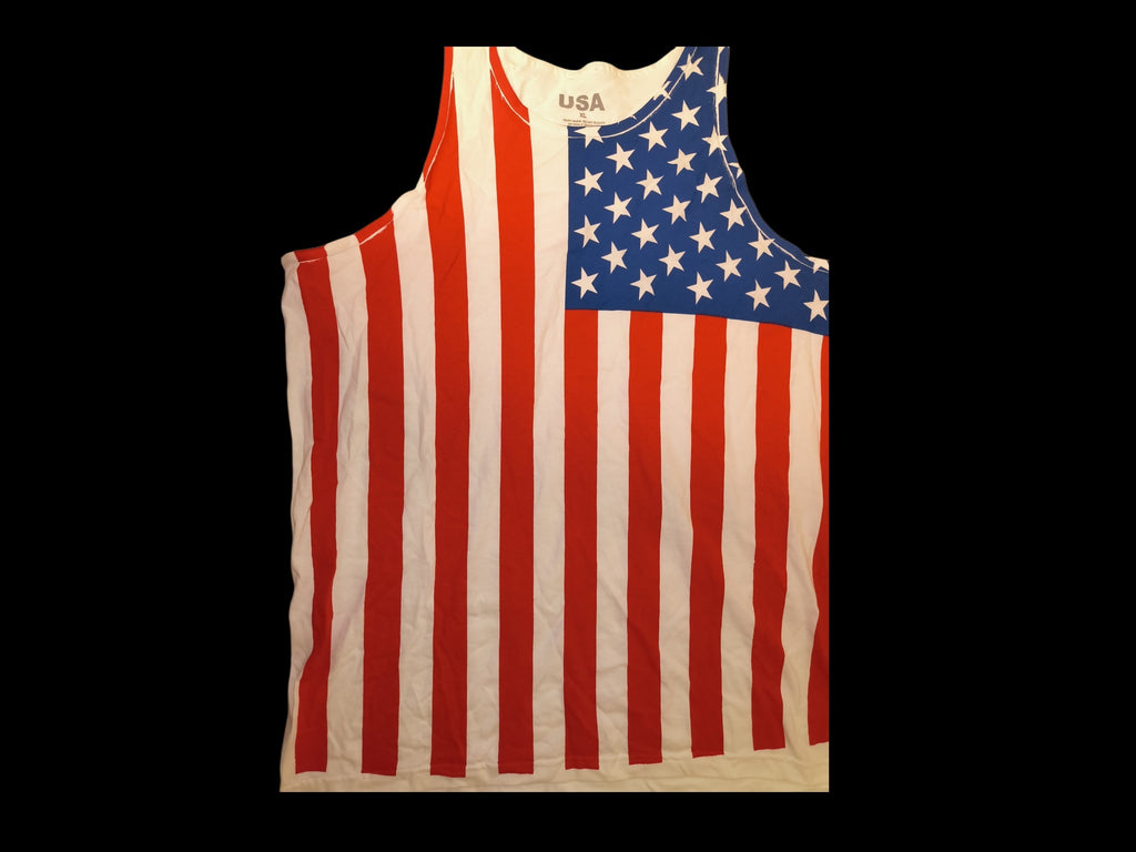 Rowdy Gentleman Men's XL American Flag Fourth of July Patriotic Tank Top (NWT)