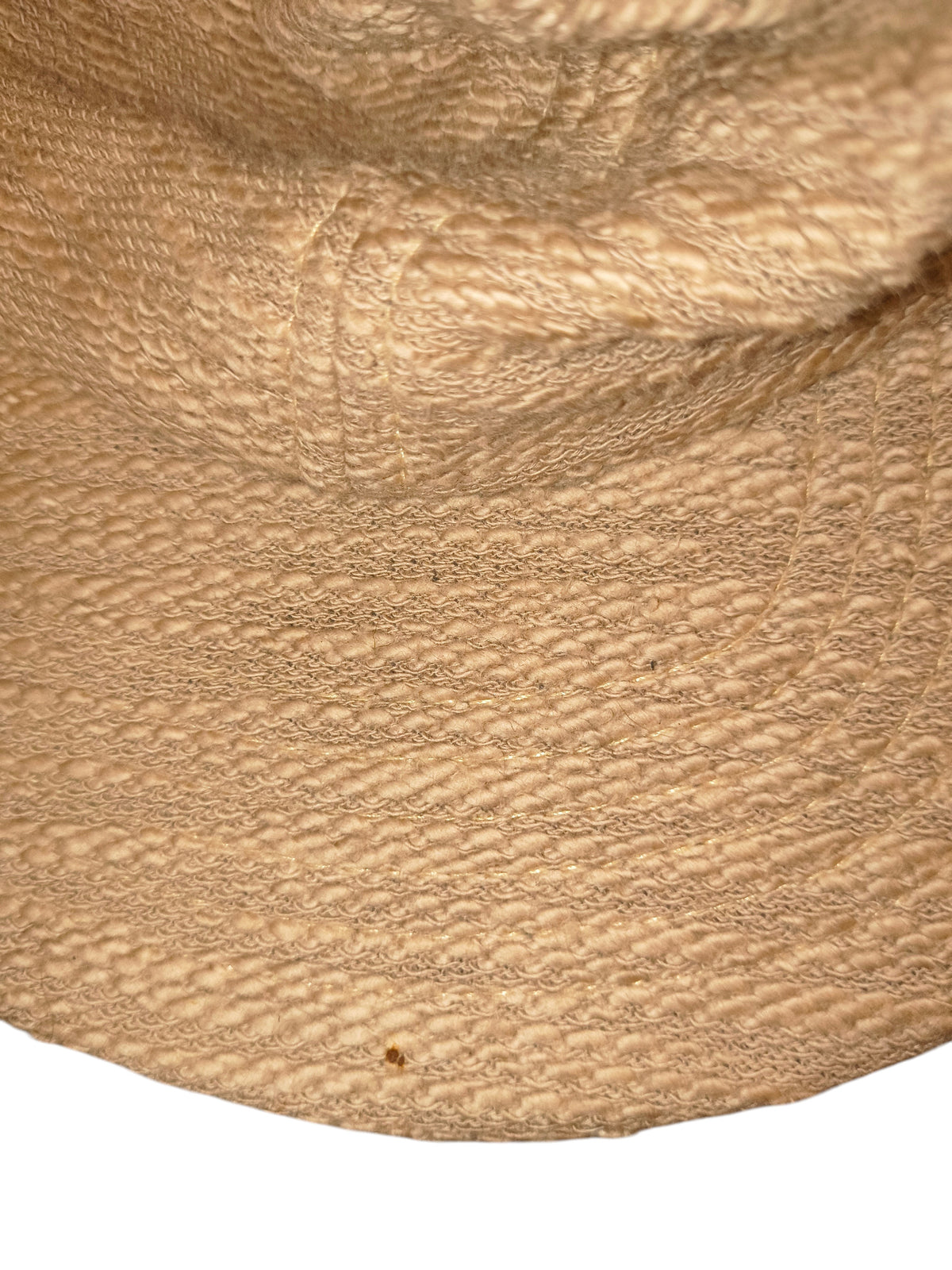 Awsum Thrift Publish Brand Davin tan textured 5-panel camper hat with flat brim and visible fabric detail