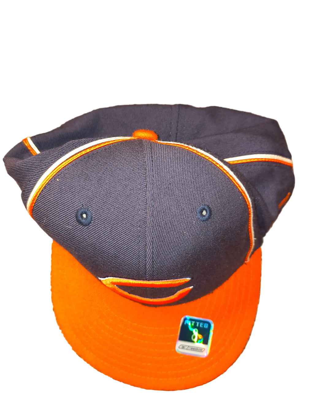 Reebok Chicago Bears NFL Fitted Hat – Size 8, Navy & Orange (NWT)